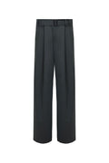 THEODORE Green Striped Wool Trousers, view 1 of 2
