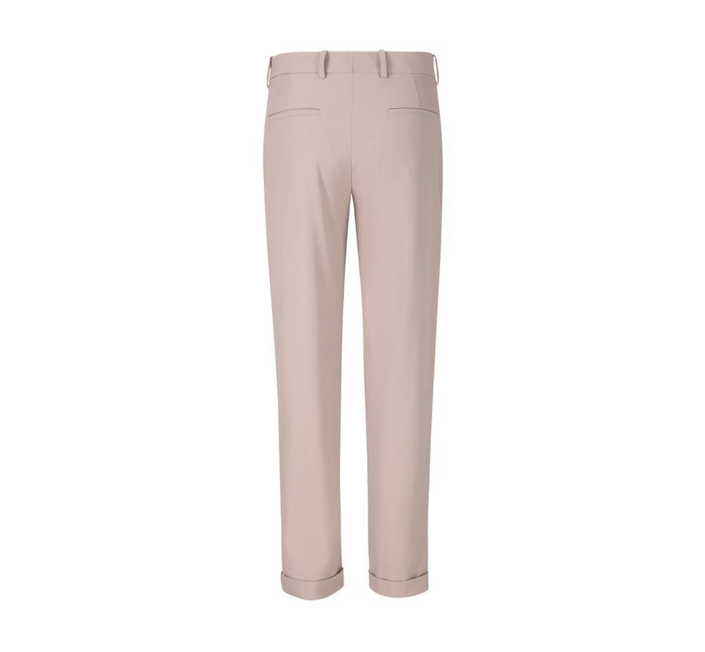THEODORE Khaki Polyester Trousers, view 3 of 6