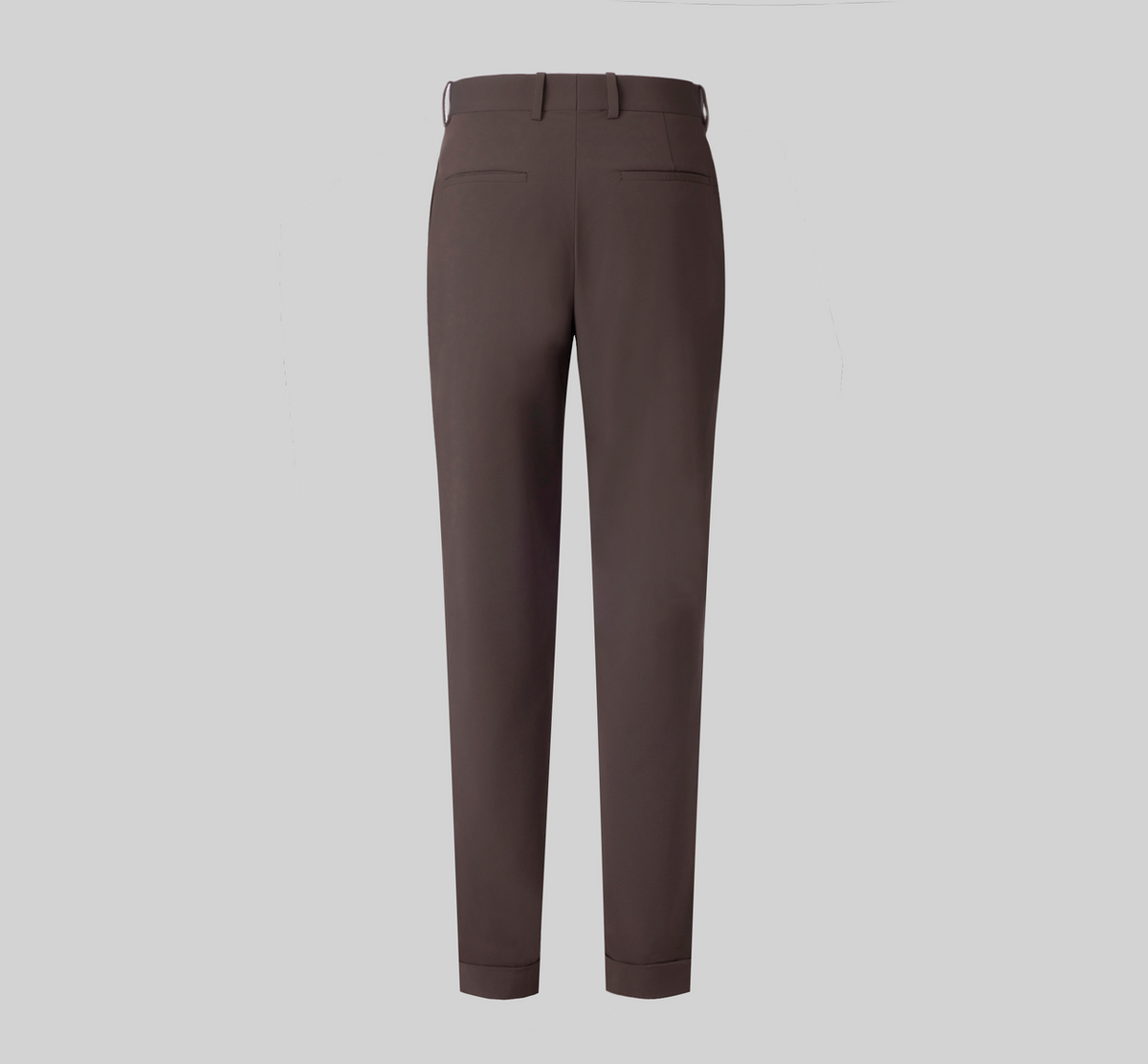 THEODORE Brown Nylon Trousers, view 3 of 3