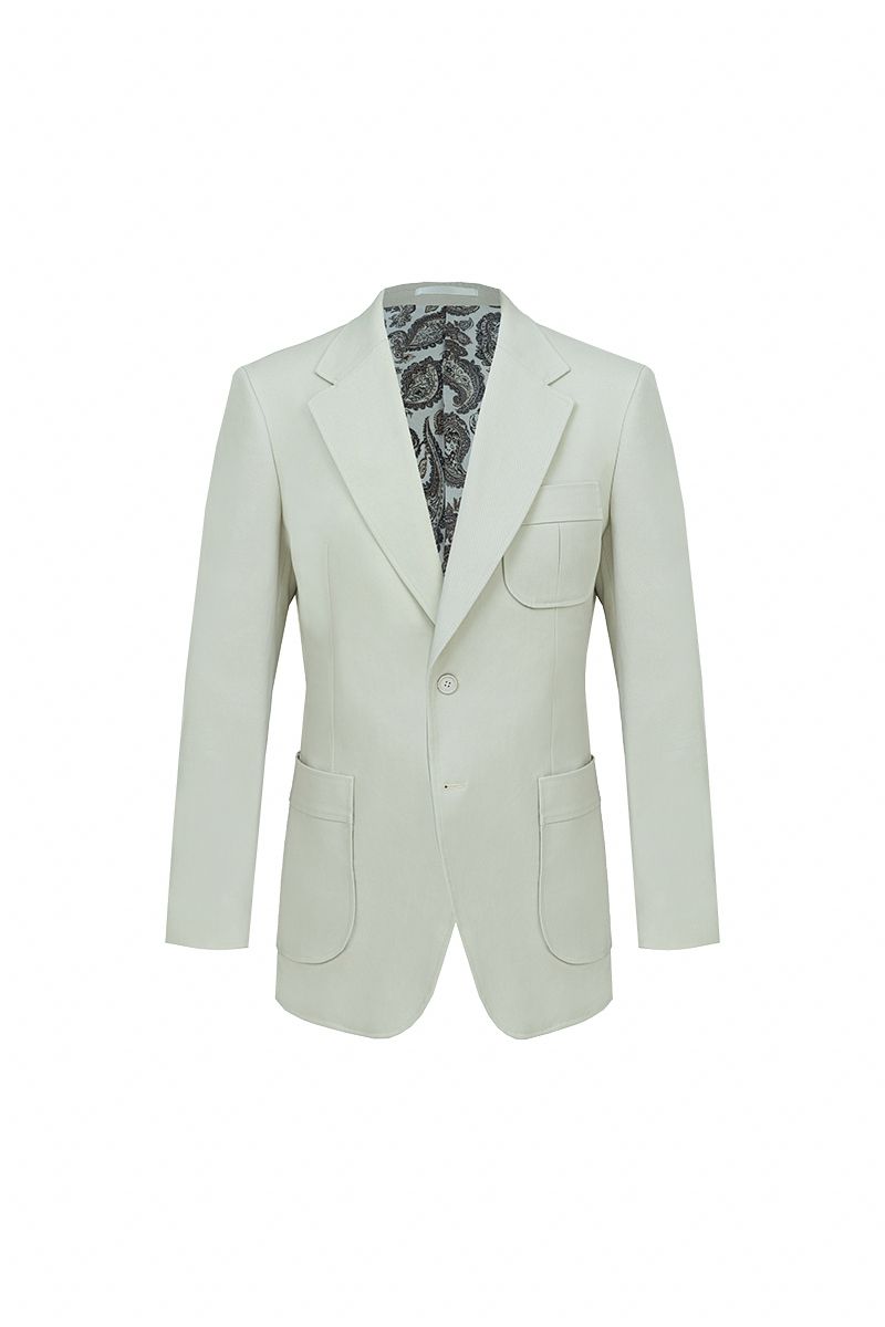 THEODORE Khaki Cotton Jacket, view 1 of 7