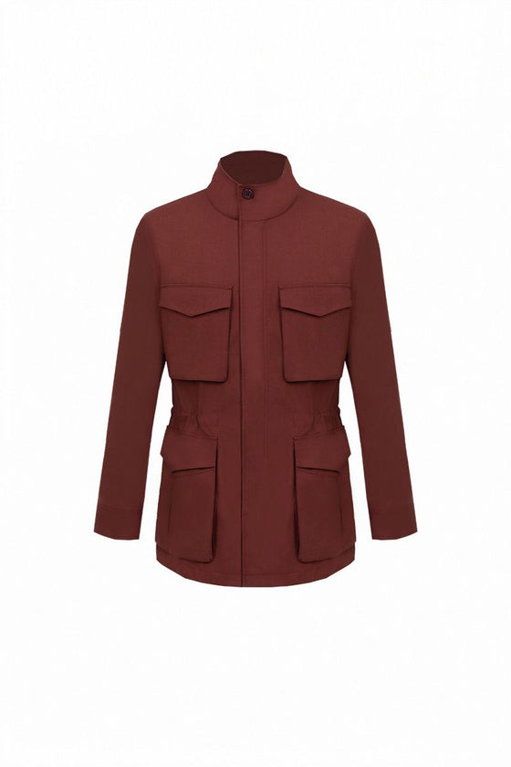 THEODORE Orange Wool Jacket, view 1 of 5