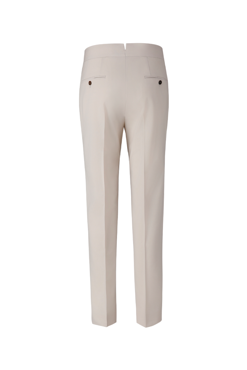 THEODORE Khaki Wool Trousers, view 2 of 6