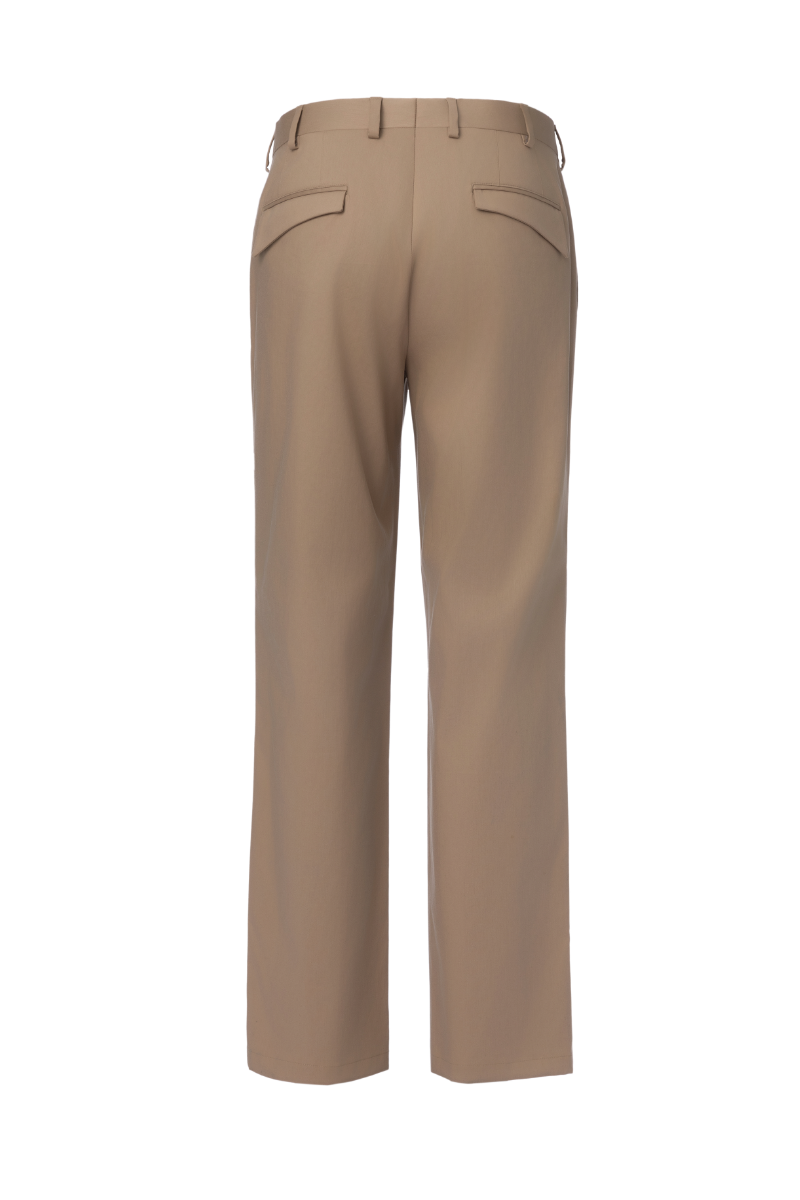 THEODORE Khaki Cotton Trousers, view 2 of 2