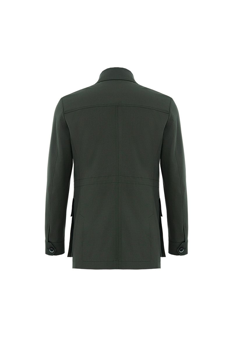 THEODORE Olive Wool Jacket, view 2 of 4