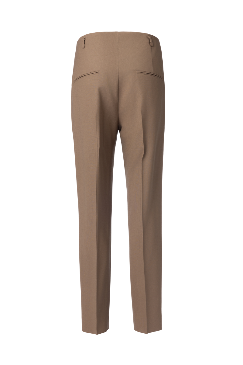 THEODORE Khaki Wool Trousers, view 2 of 2