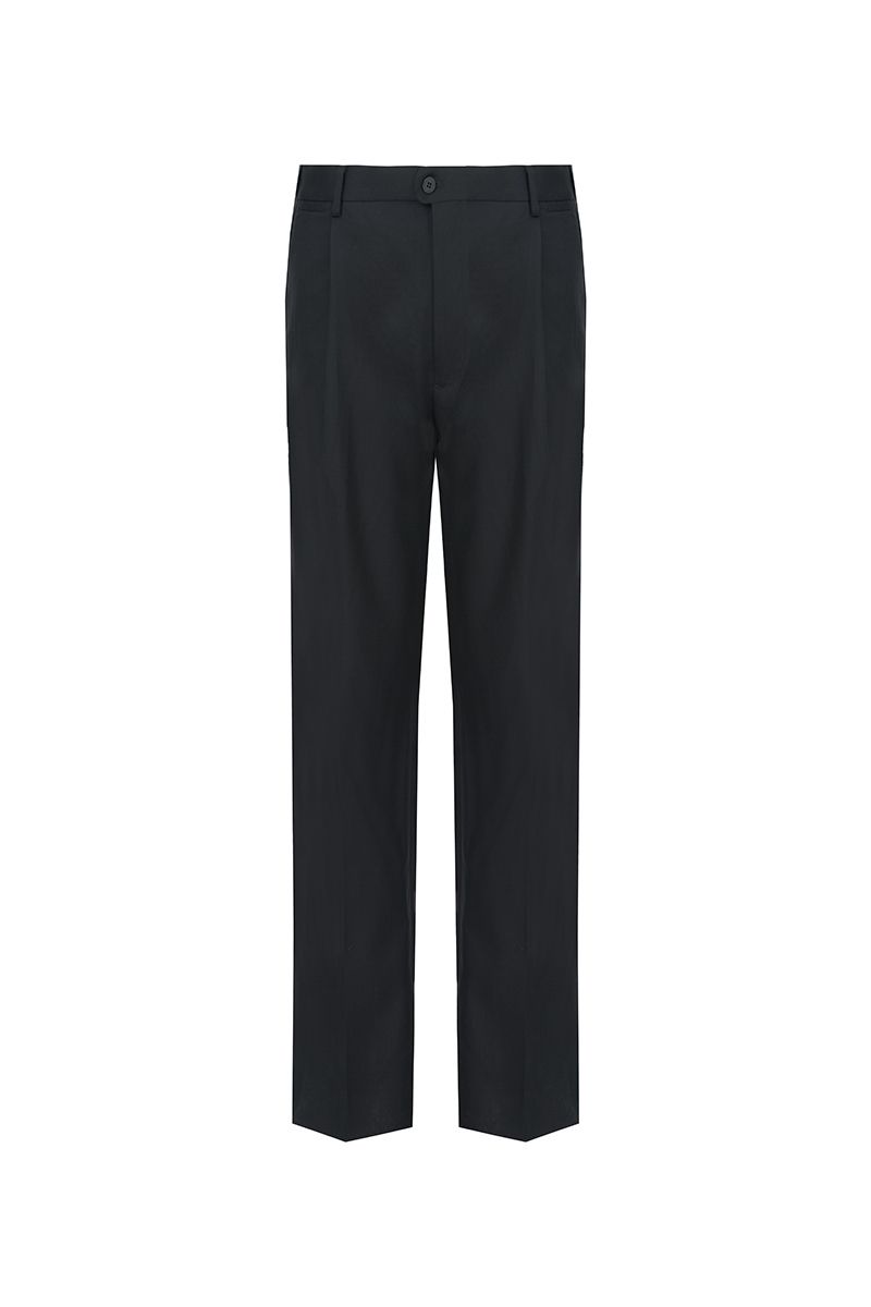 THEODORE Black Watch-Pocket Wool Trousers, view 2 of 8