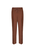 THEODORE Brown Elastic-Back Wool Trousers, view 2 of 10