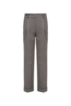 THEODORE Taupe Double-Pleat Trousers, view 2 of 9