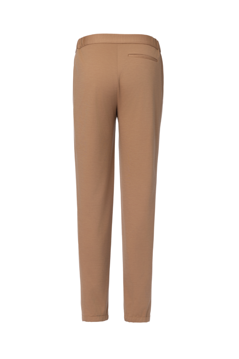 THEODORE Coffee Polyester Trousers, view 2 of 2