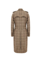 THEODORE Coffee Check Wool Trench Coat, view 2 of 5