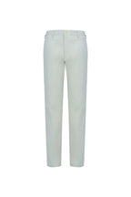 THEODORE Light Grey Flat-Front Cotton Trousers, view 2 of 7
