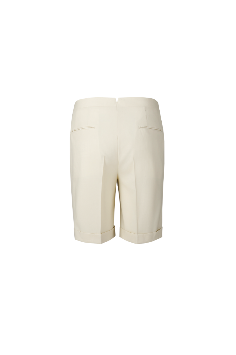 THEODORE White Wool Shorts, view 2 of 2
