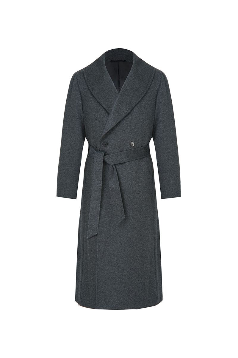 THEODORE Charcoal Wool Overcoat, view 1 of 4