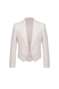 THEODORE White Jacquard Polyester Jacket, view 1 of 2