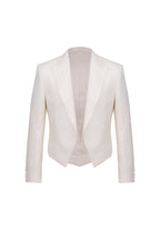 THEODORE White Jacquard Polyester Jacket, view 1 of 2