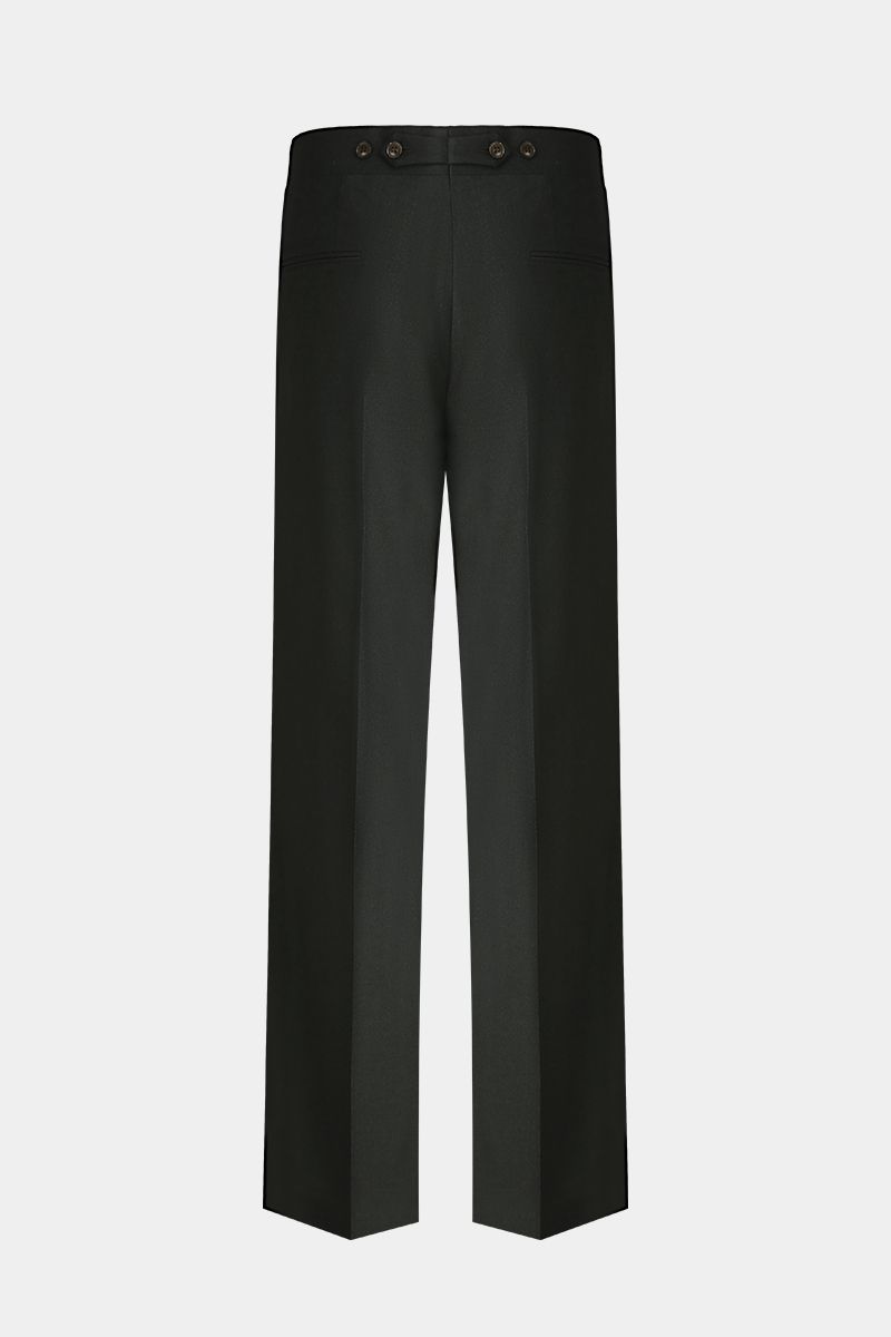 THEODORE Green Wool Trousers, view 2 of 6