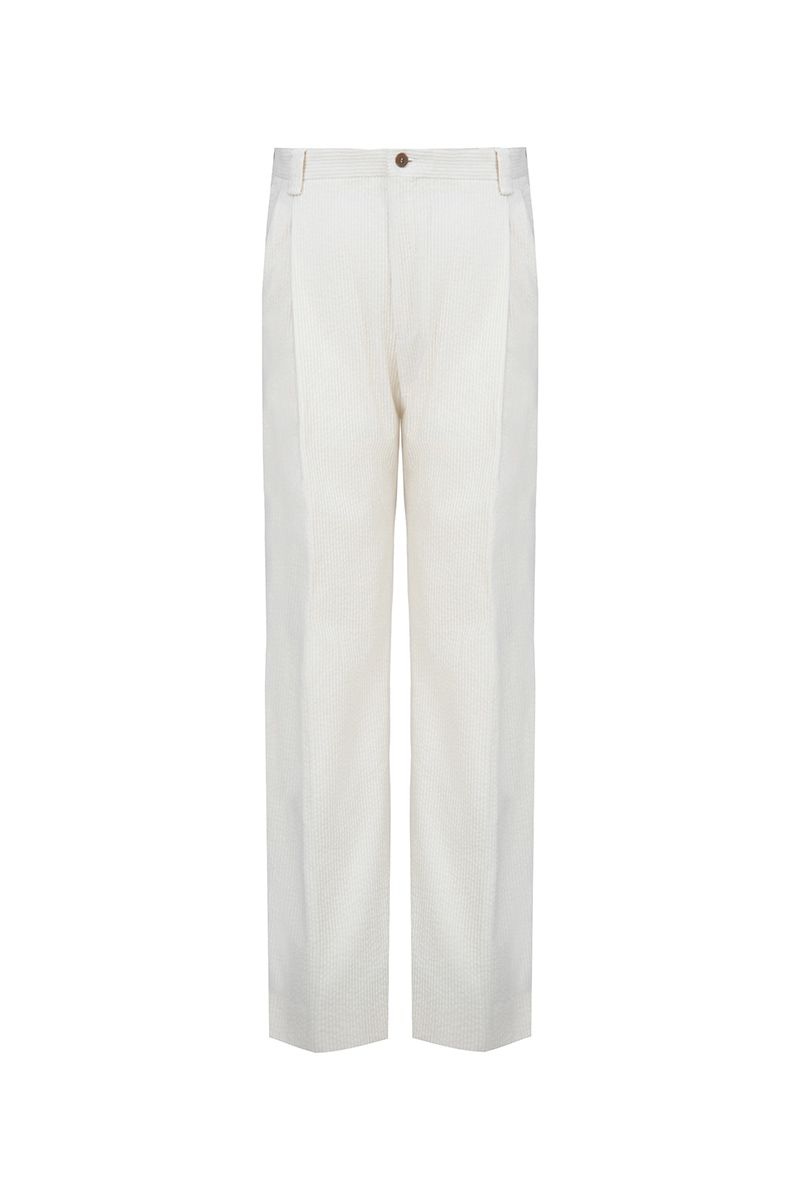 THEODORE Ivory Corduroy Trousers, view 2 of 8