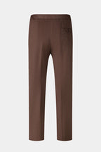 THEODORE Brown Wool Trousers, view 2 of 7