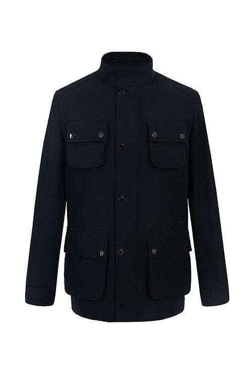 THEODORE Black Wool Jacket, view 1 of 4