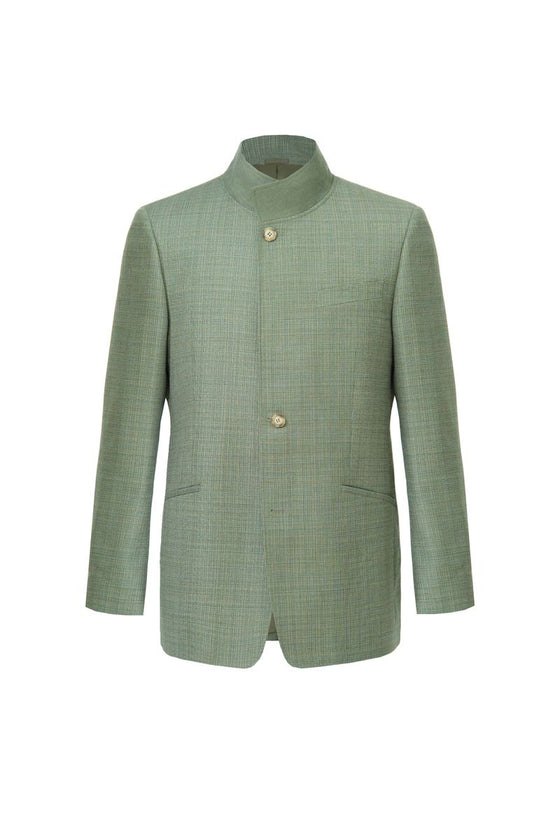 THEODORE Green Check Wool Jacket, view 1 of 5