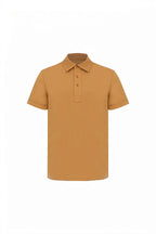 THEODORE The Tavira Caramel Cotton-Blend Polo, view 2 of 2