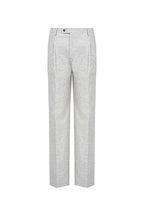 THEODORE Light Grey Single-Pleat Trousers, view 2 of 8