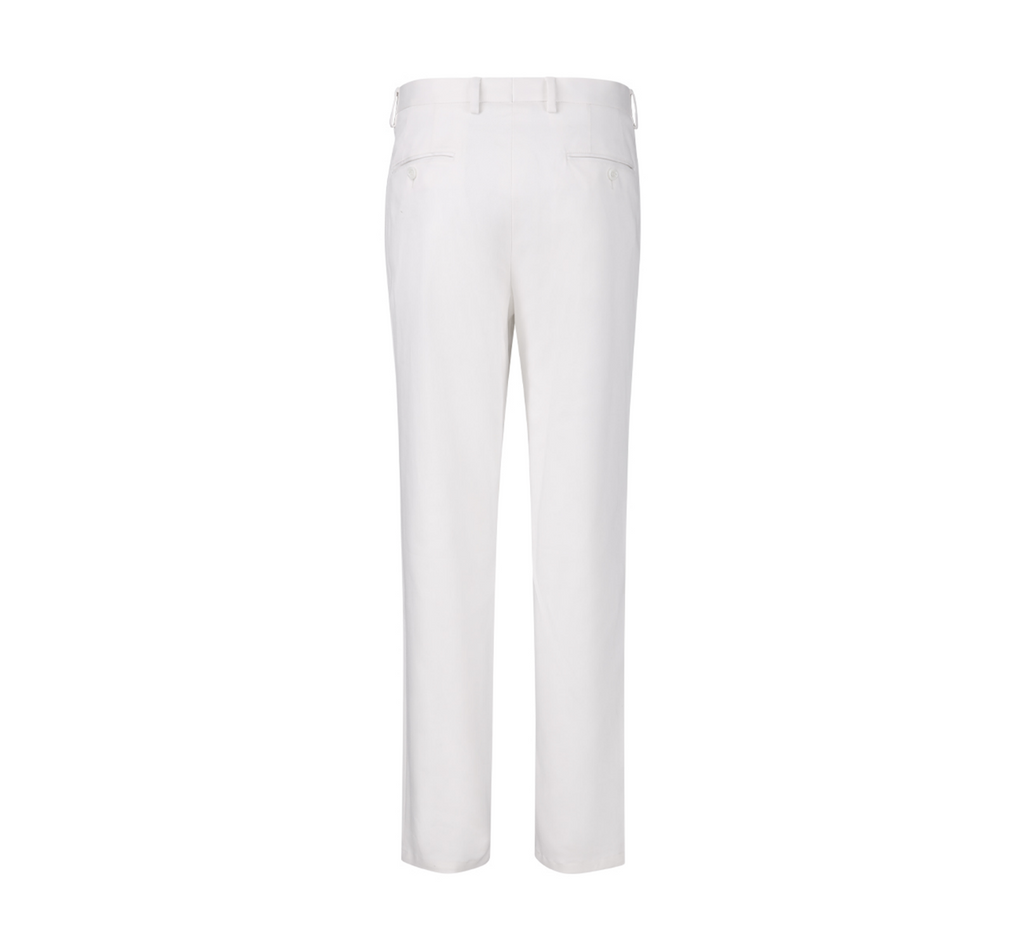 THEODORE White Cotton Trousers, view 3 of 6