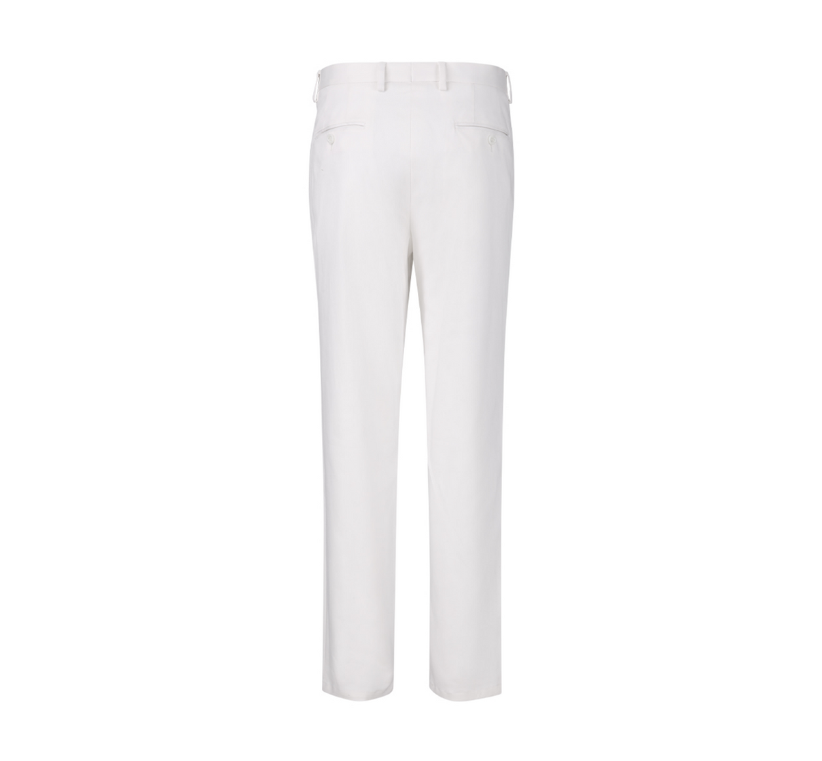 THEODORE White Cotton Trousers, view 3 of 6