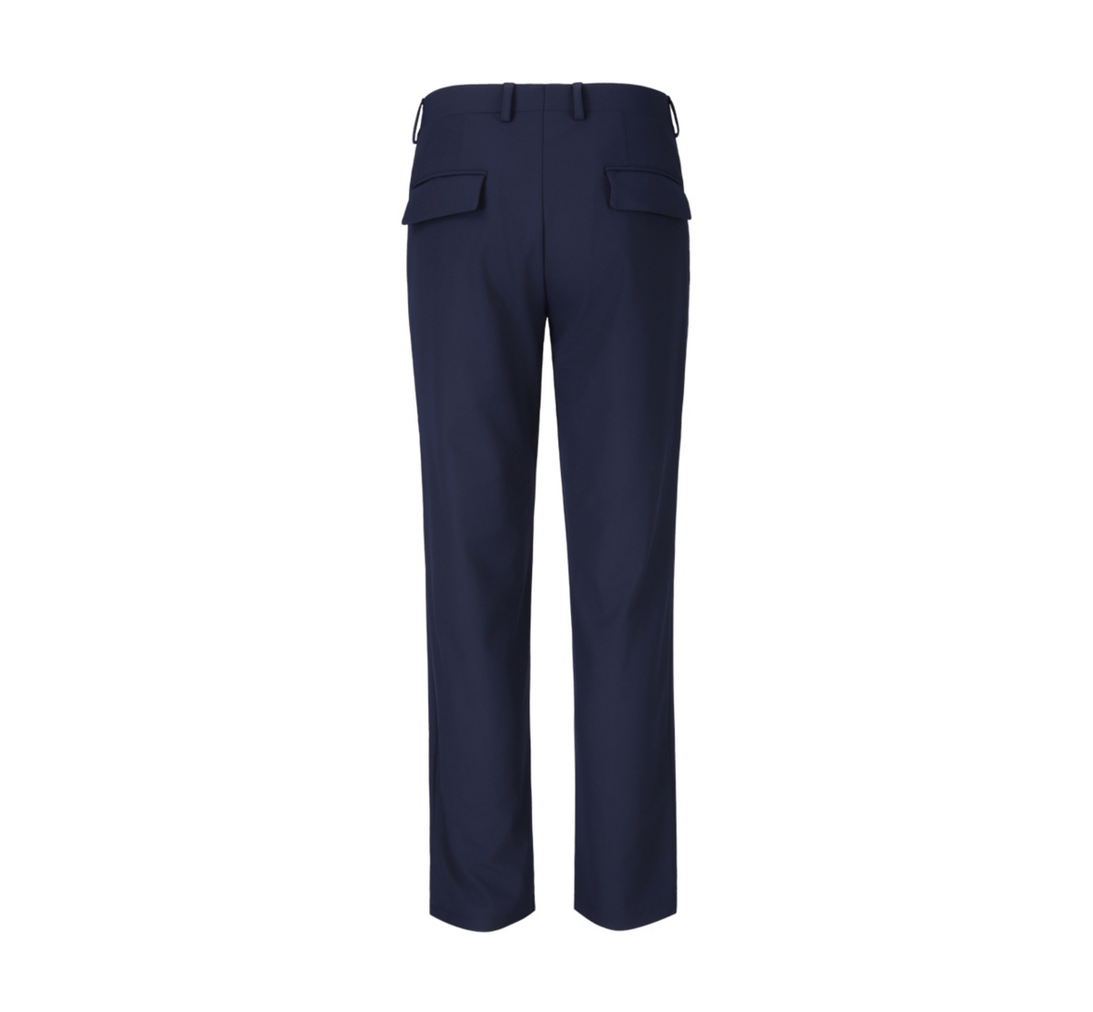 THEODORE Navy Polyester Trousers, view 3 of 6