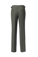 THEODORE Olive Wool Trousers, view 2 of 2