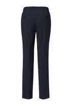 THEODORE Navy Polyester Trousers, view 2 of 2