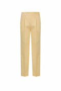 THEODORE Yellow Cotton Trousers, view 1 of 2