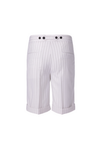 THEODORE White Striped Shorts, view 2 of 2