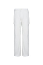 THEODORE Ivory Cargo Cotton Trousers, view 2 of 9