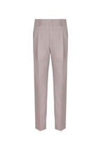 THEODORE The Fiesole Grey Wool Double-Pleat Flannel Trousers, view 2 of 9