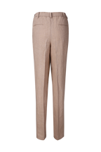 THEODORE Coffee Linen Trousers, view 2 of 5