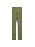 THEODORE Green Cotton Trousers, view 1 of 2