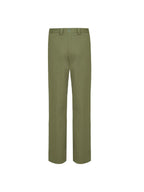 THEODORE Green Cotton Trousers, view 1 of 2