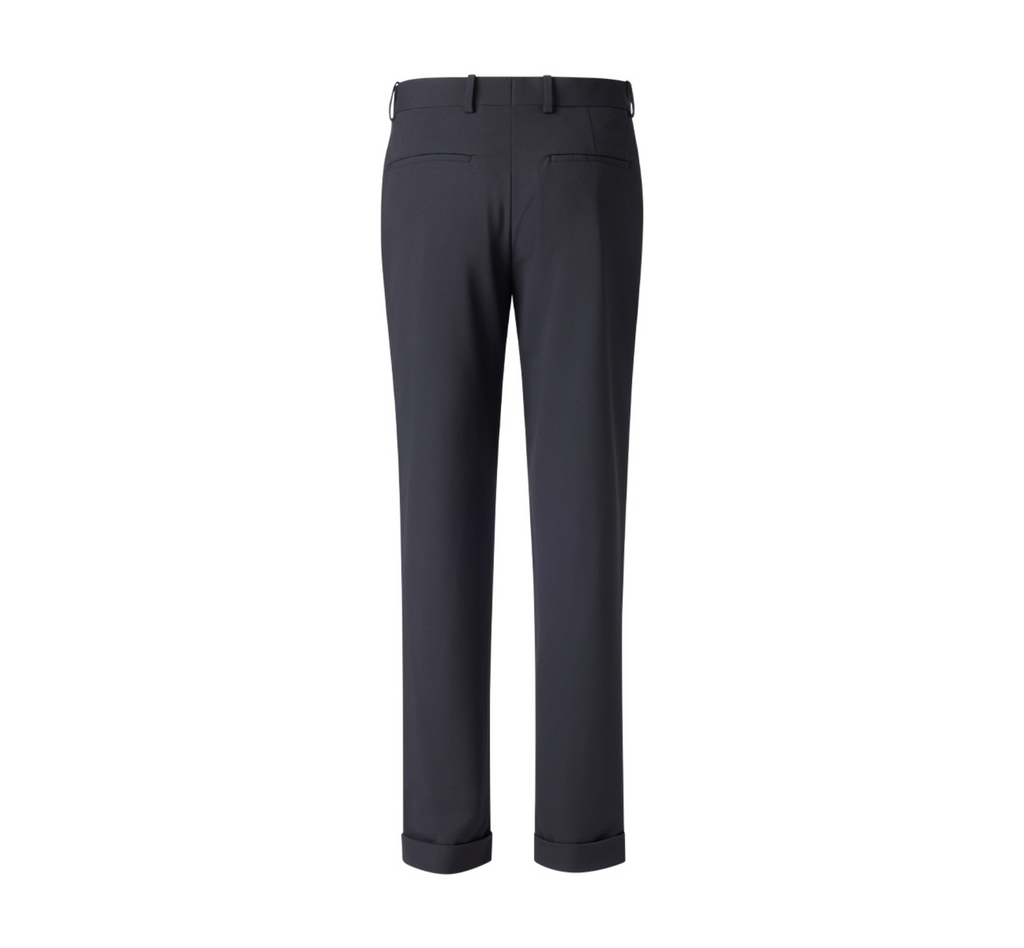 THEODORE Black Check Nylon Trousers, view 3 of 3