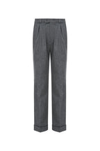THEODORE Grey Heavyweight Wool Trousers, view 2 of 9