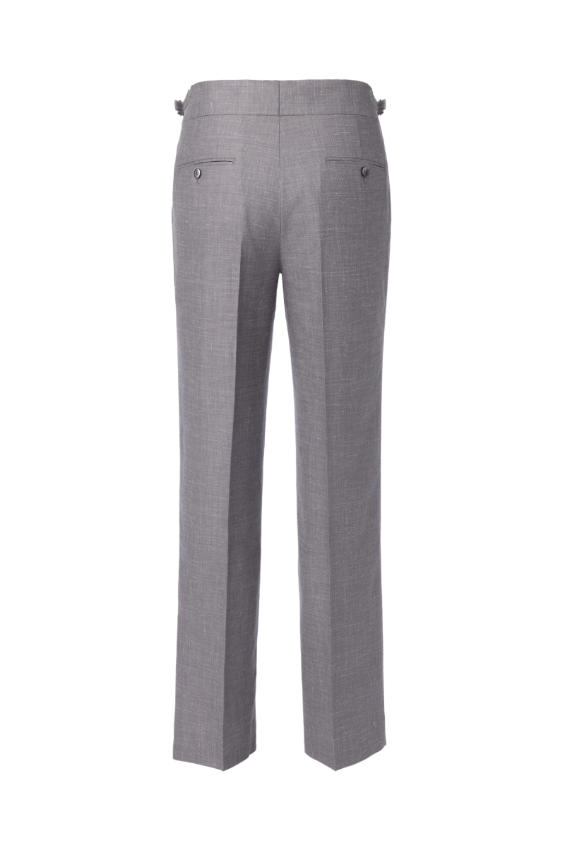 THEODORE Light Grey Wool Trousers, view 2 of 2