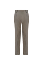 THEODORE Taupe Single-Pleat Wool Trousers, view 2 of 8