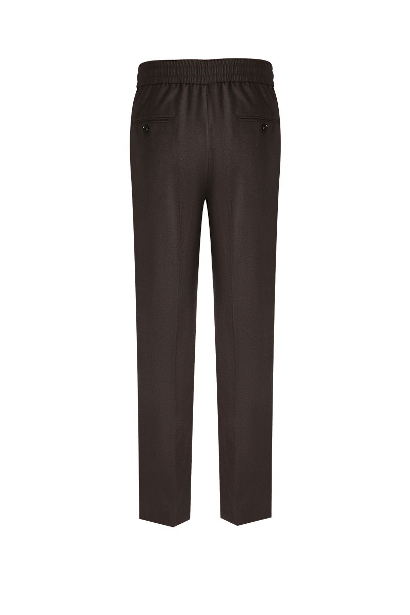 THEODORE Brown Wool Trousers, view 2 of 4