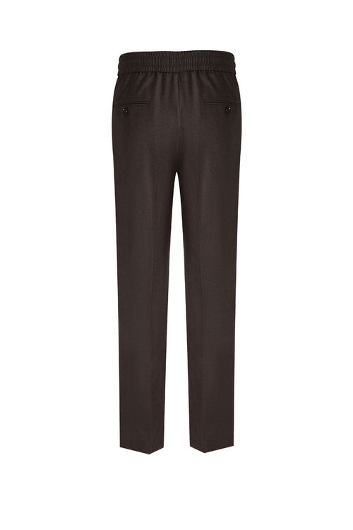 THEODORE Brown Wool Trousers, view 2 of 4
