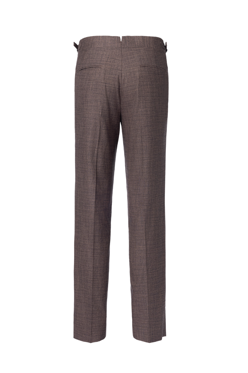THEODORE Brown Bamboo Trousers, view 2 of 2