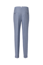 THEODORE Blue Viscose Trousers, view 2 of 2