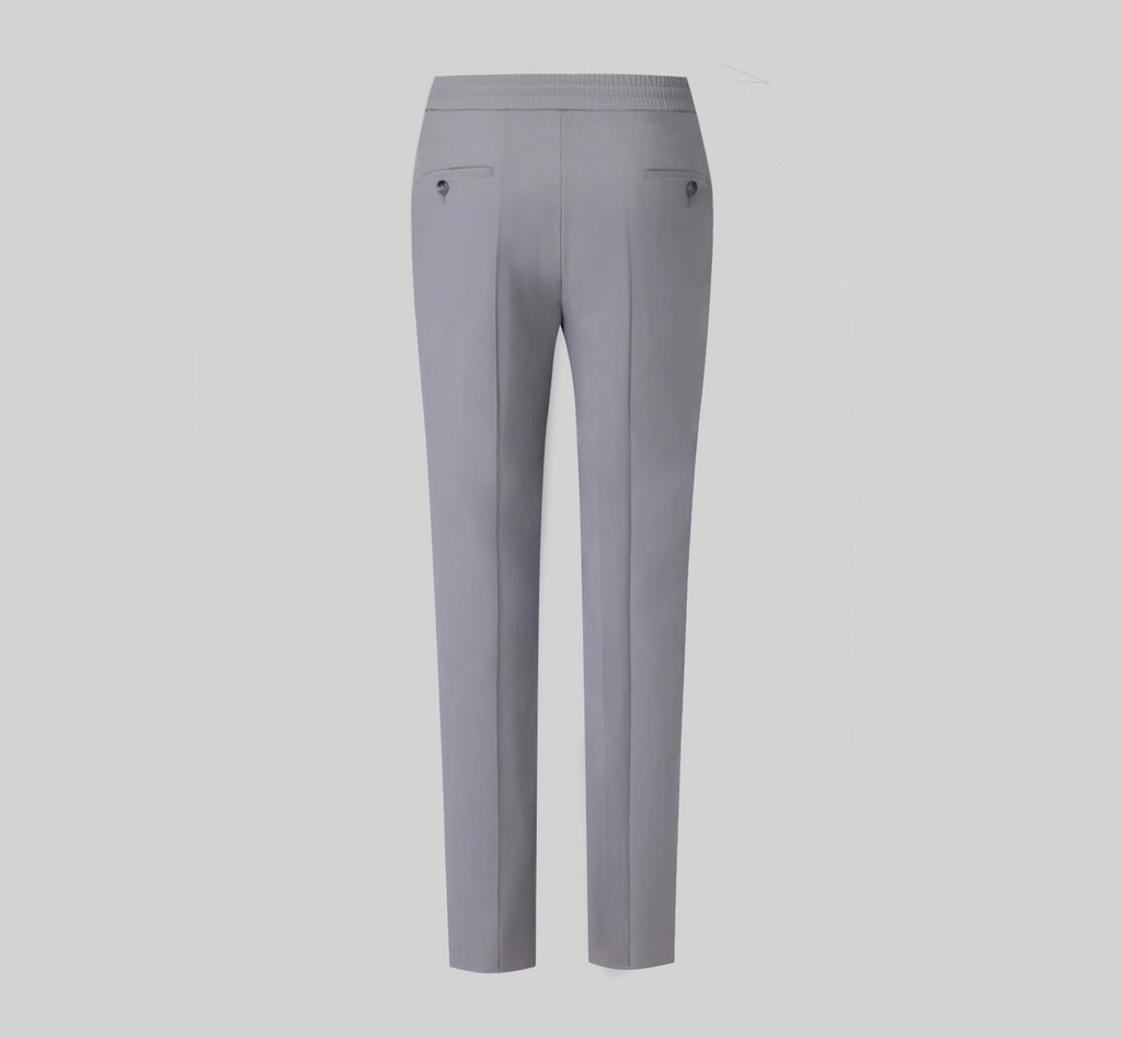 THEODORE Grey Check Nylon Trousers, view 3 of 3