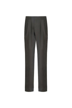 THEODORE Coffee Box-Pleat Wool Trousers, view 2 of 8