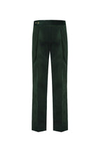 THEODORE The Comporta Dark Green Cotton-Blend Single-Pleat Corduroy Trousers, view 2 of 7
