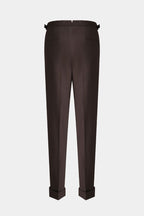 THEODORE Coffee Wool Trousers, view 2 of 5